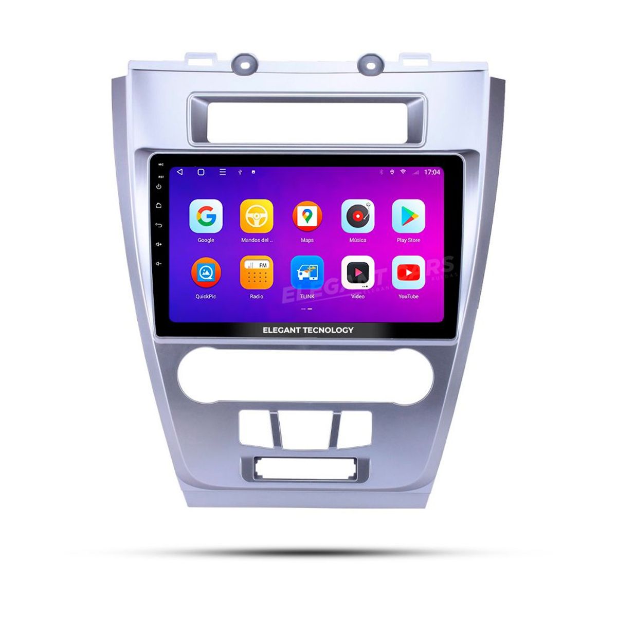 GENERICO - Autoradio Android Elegant Tecnology Ford Fusion Plata 2010-2012  4-64Gb 4+64GB 8 Nucleos +Chip