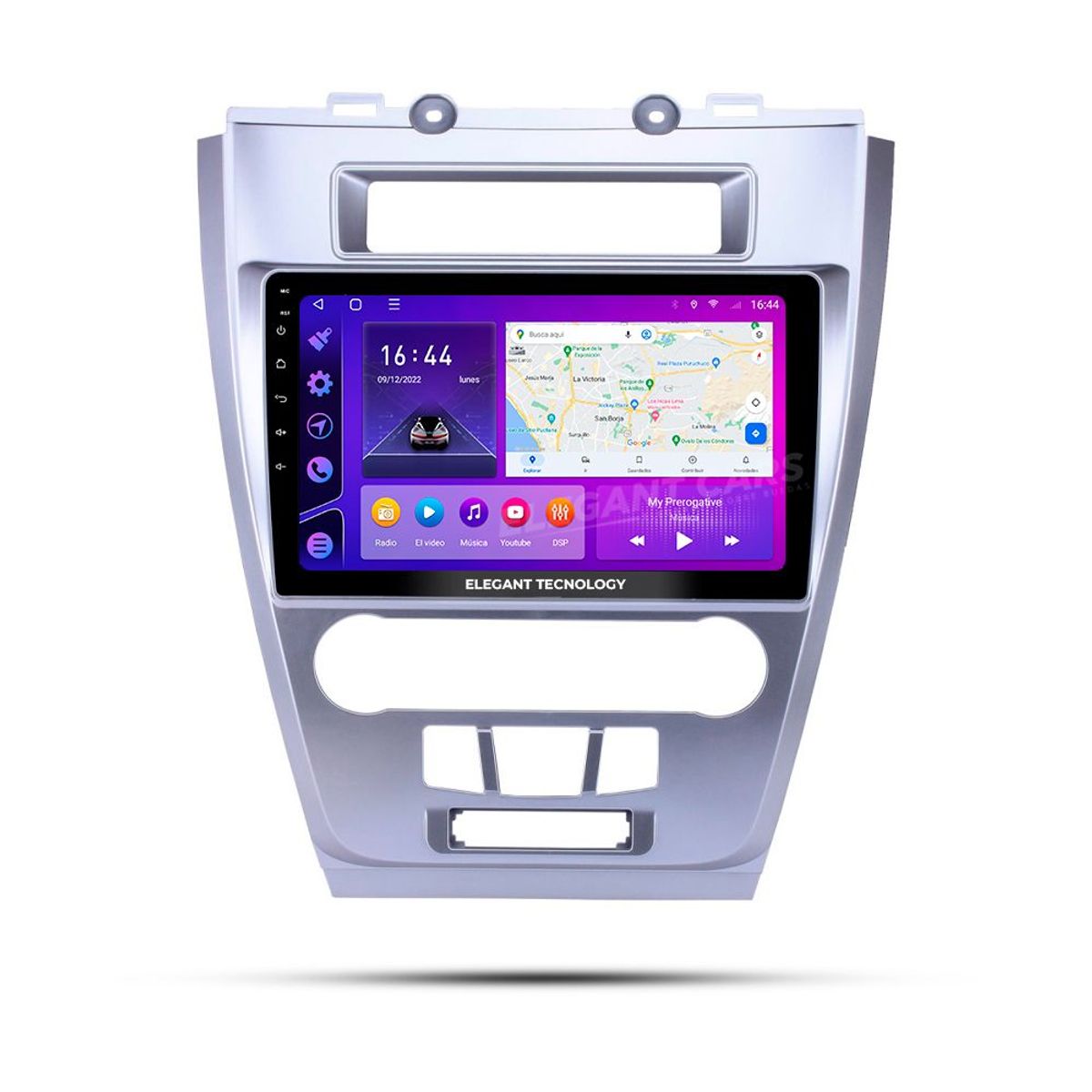 GENERICO - Autoradio Android Elegant Tecnology Ford Fusion Plata 2010-2012  4-64Gb 4+64GB 8 Nucleos +Chip