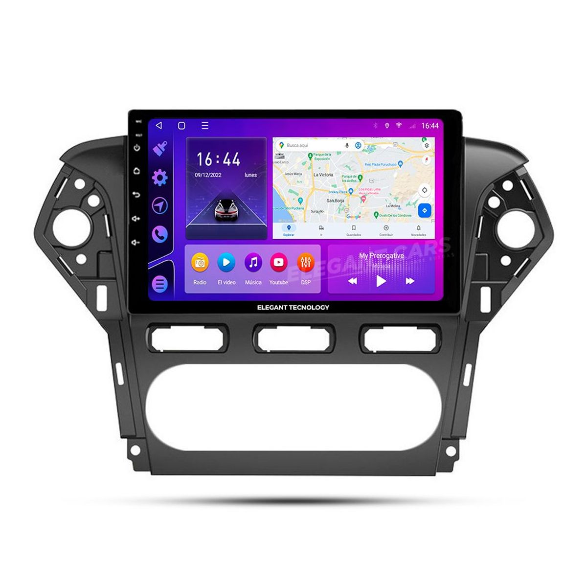 GENERICO - Autoradio Android Elegant Tecnology Ford Mondeo 2011-2013 4-64Gb 4+64GB 8 Nucleos +Chip