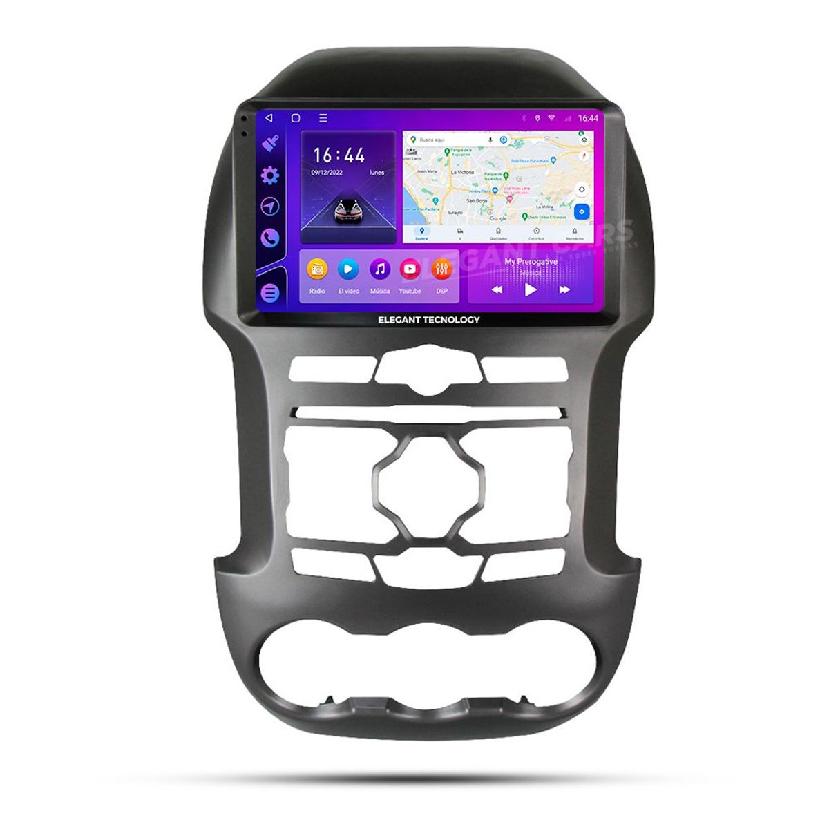 GENERICO - Autoradio Android Elegant Tecnology Ford Ranger 2008-2012 4-64Gb 4+64GB 8 Nucleos +Chip