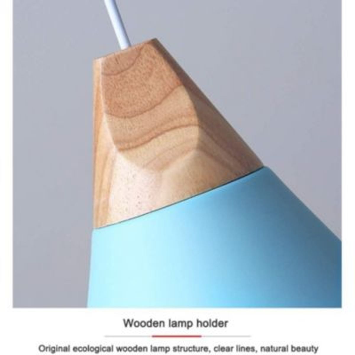 HOME NEAT - Lámparas de techo led moderna colgante de luz nórdica metal e27 azul