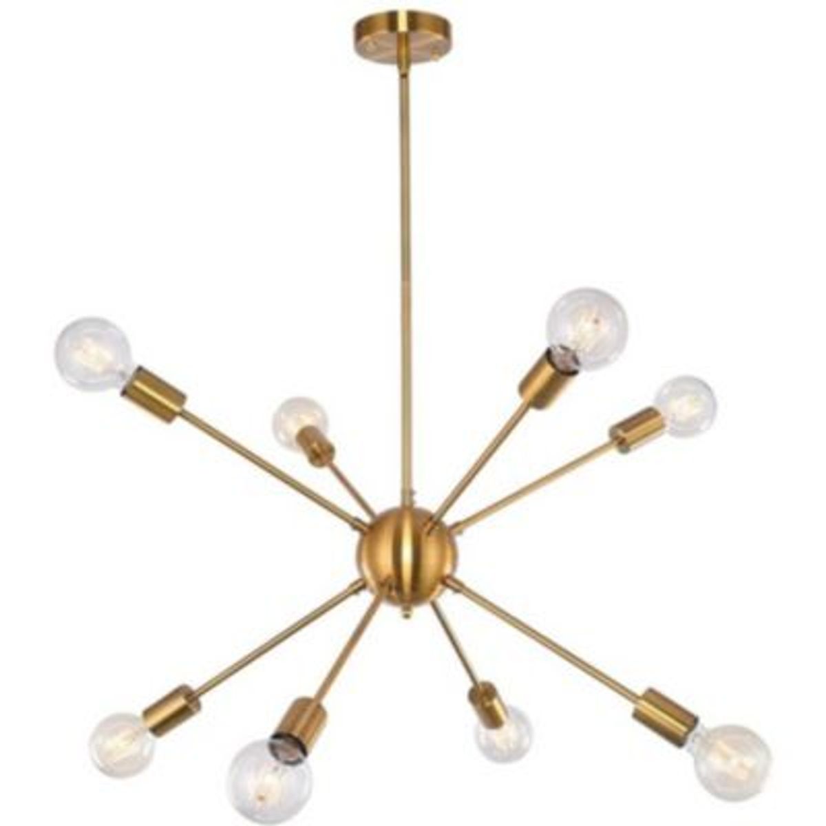 HOME NEAT - Moderno iluminación colgante bolas lámparas con 8 luces e27 color oro