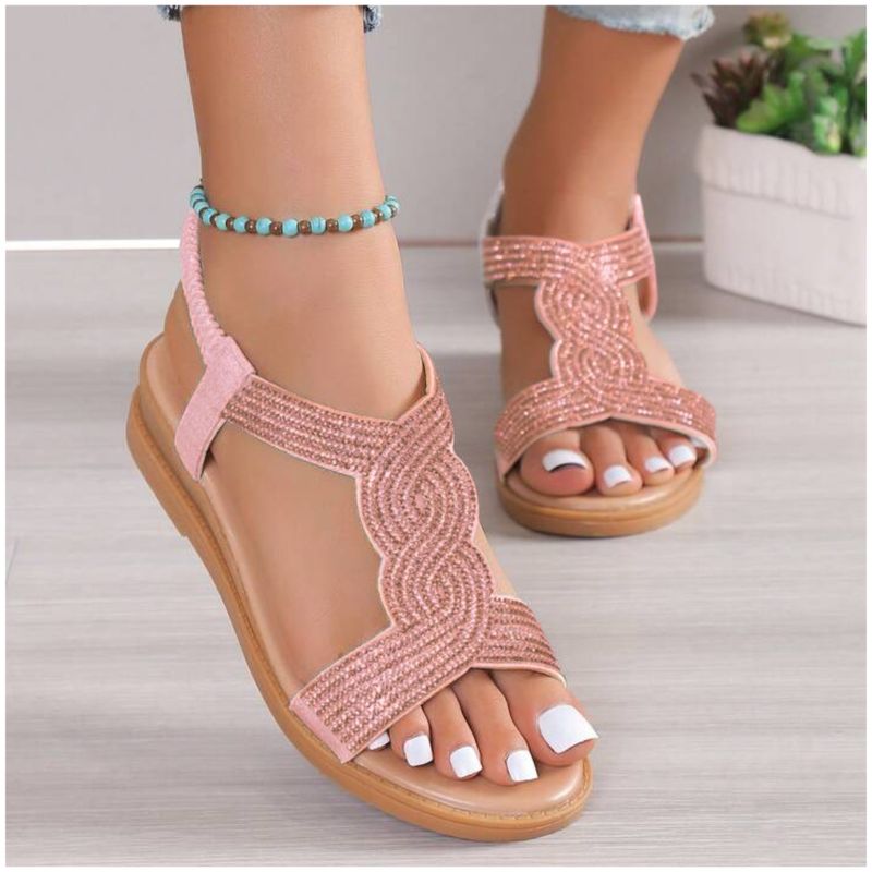 GENERICO - Sandalias de mujer brillante