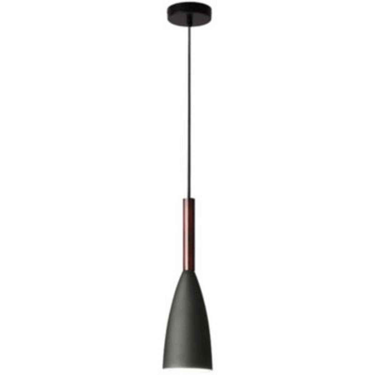 HOME NEAT - Lámpara de colgante moderno madera metal lámpara de techo e27 negro