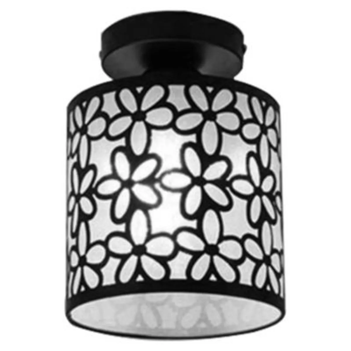 HOME NEAT - Home-neat moderno lámpara de techo hierro casquillo e27 negro