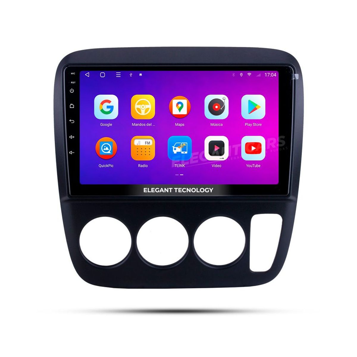 GENERICO - Autoradio Android Elegant Tecnology Honda CRV 1998-2002 4-64Gb 4+64GB 8 Nucleos +Chip