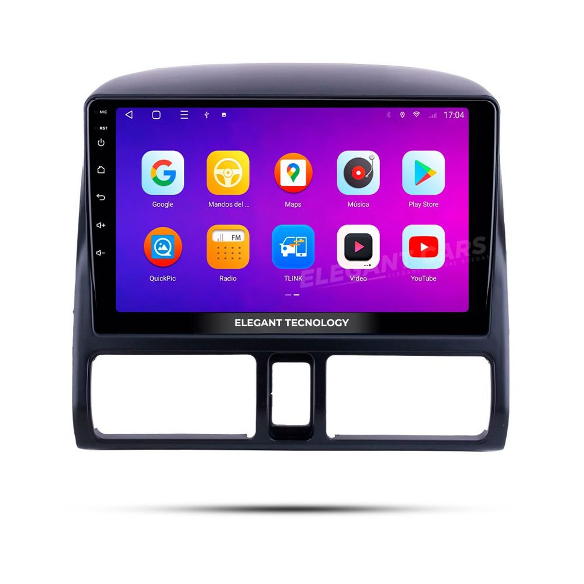 GENERICO - Autoradio Android Elegant Tecnology Honda CRV 2002-2006 4-64Gb 4+64GB 8 Nucleos +Chip