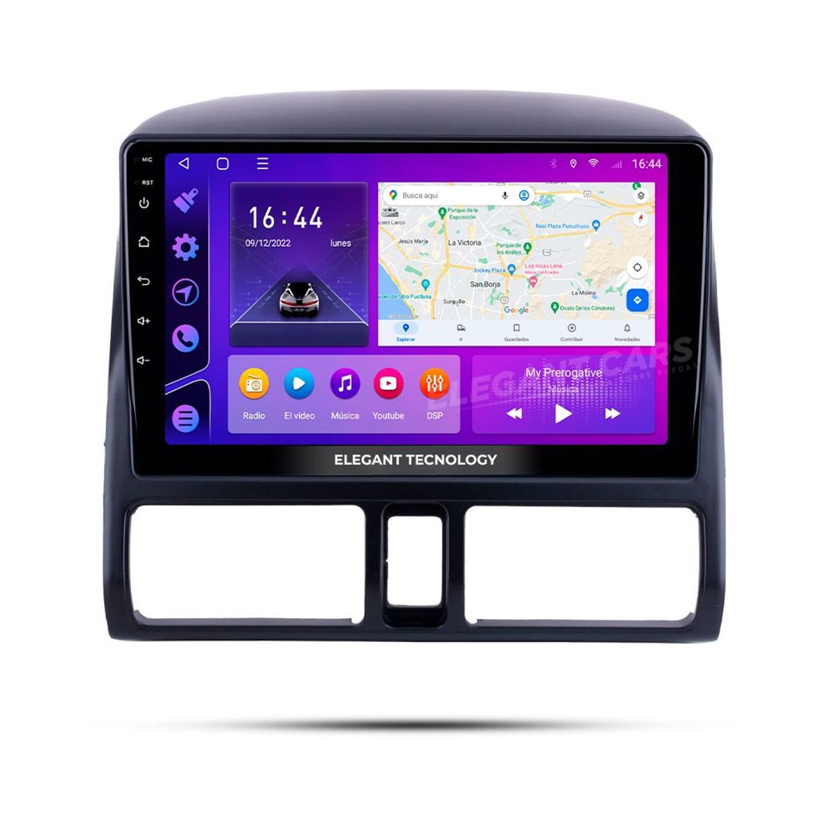 GENERICO - Autoradio Android Elegant Tecnology Honda CRV 2002-2006 4-64Gb 4+64GB 8 Nucleos +Chip
