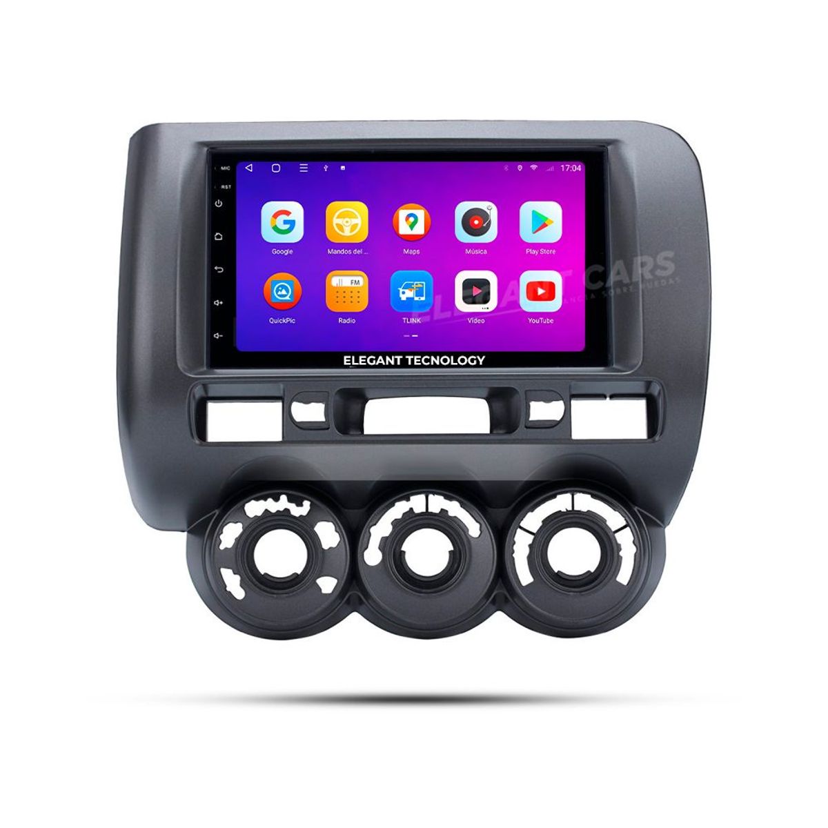 GENERICO - Autoradio Android Elegant Tecnology Honda Jazz 2004-2007 4-64Gb 4+64GB 8 Nucleos +Chip