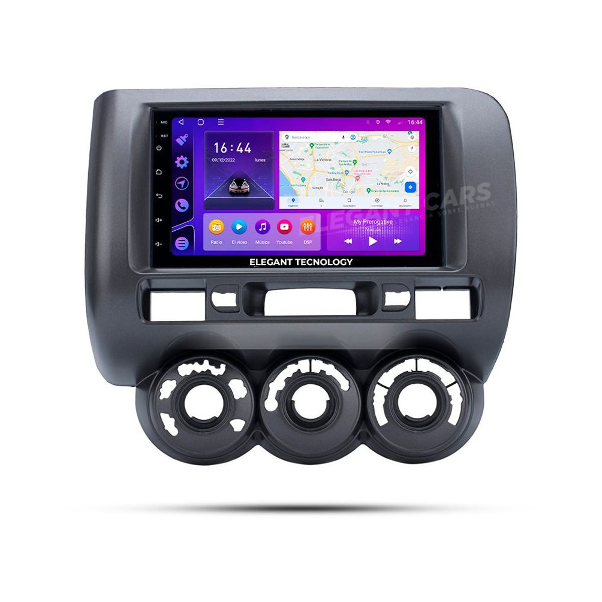 GENERICO - Autoradio Android Elegant Tecnology Honda Jazz 2004-2007 4-64Gb 4+64GB 8 Nucleos +Chip