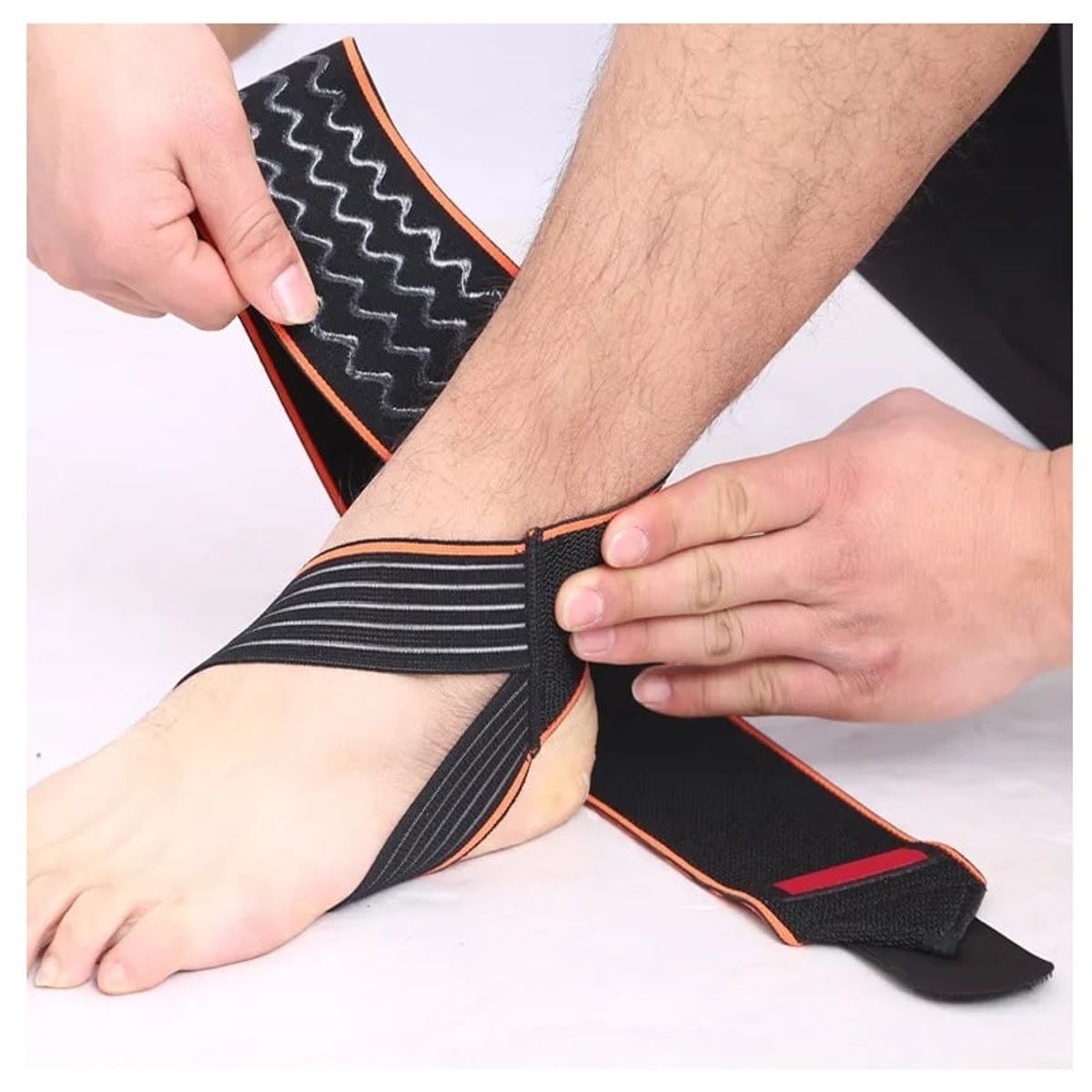 GENERICO - Tobillera compresión Tipo venda 2 unidades - Spandex AZUL