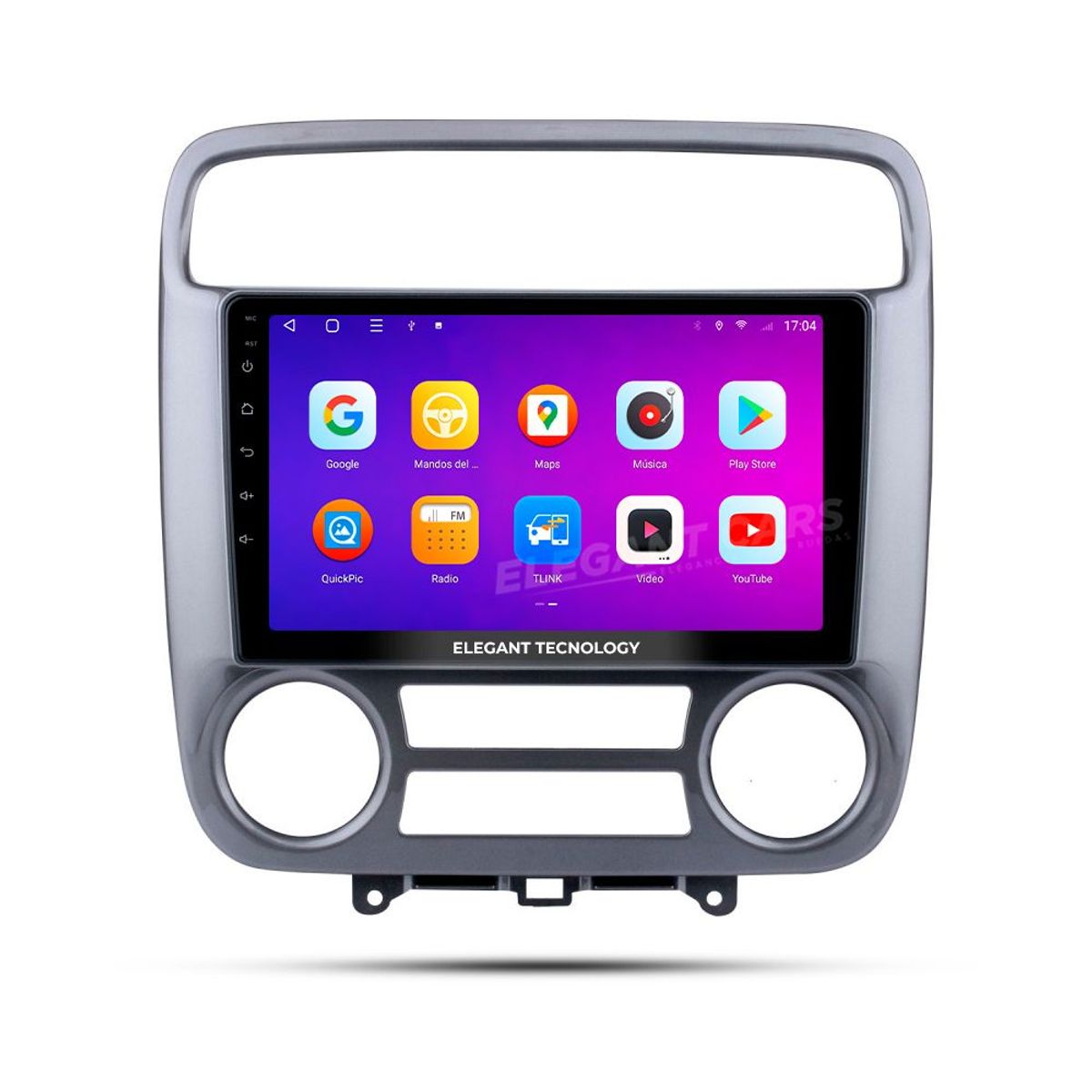 GENERICO - Autoradio Android Elegant Tecnology Honda Stream 2001-2004 4-64Gb 4+64GB 8 Nucleos +Chip