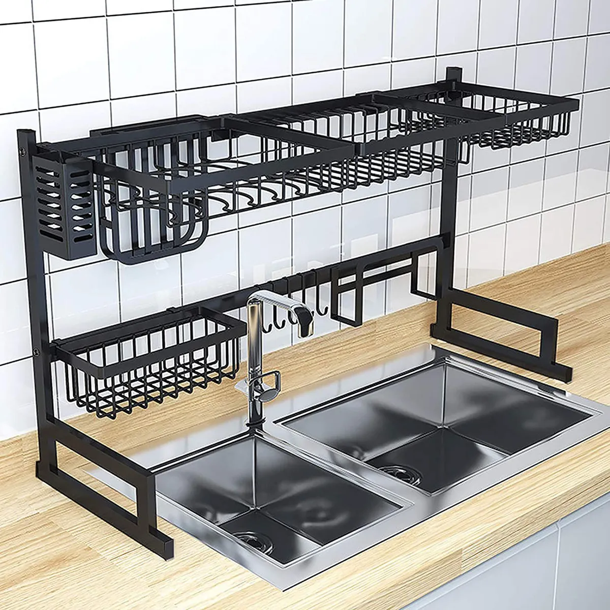 GENERICO - Escurridor De Platos Sobre Lavadero 85cm De Acero