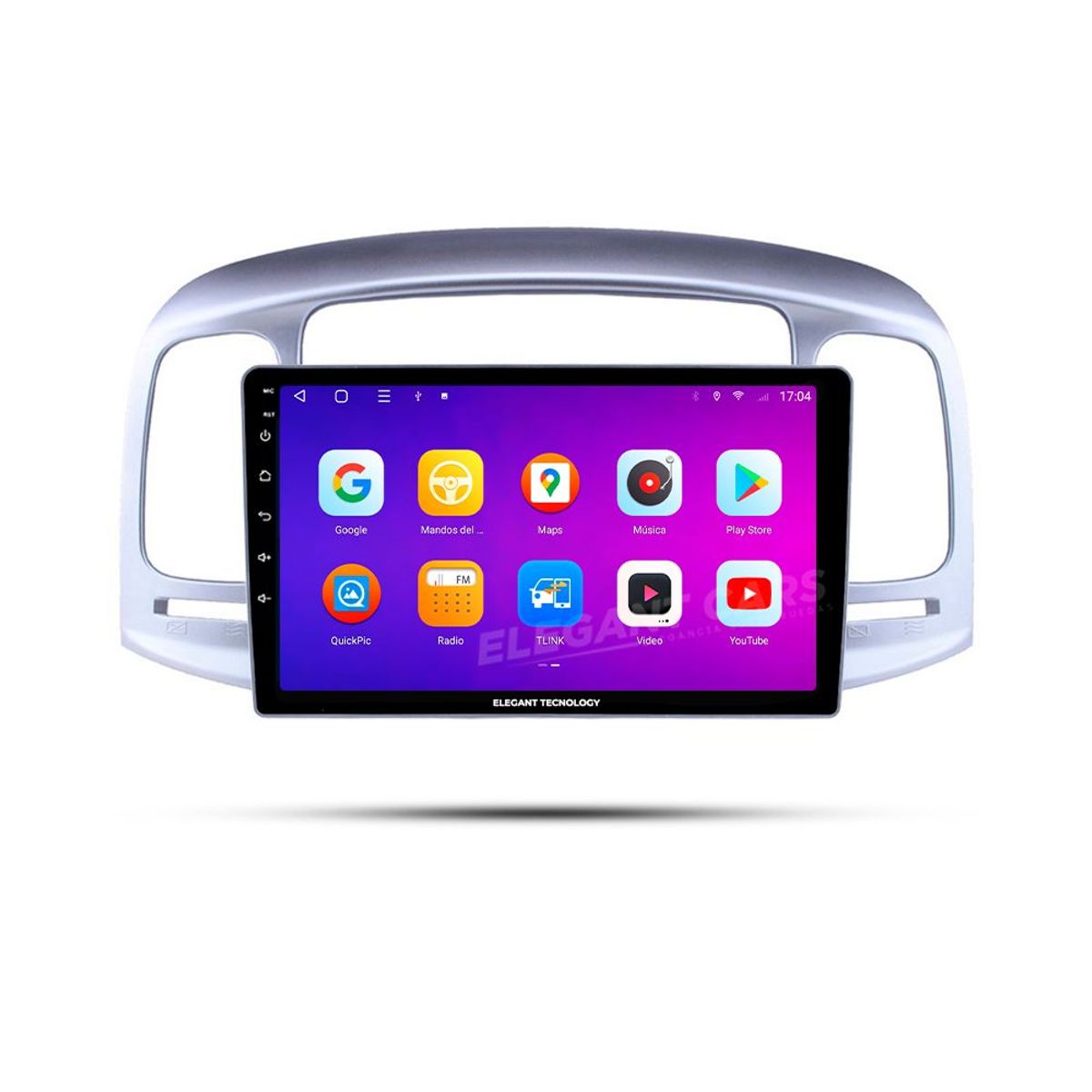 GENERICO - Autoradio Android Elegant Tecnology Hyundai Accent 2009-2012 4-64Gb 4+64GB 8 Nucleos +Chip