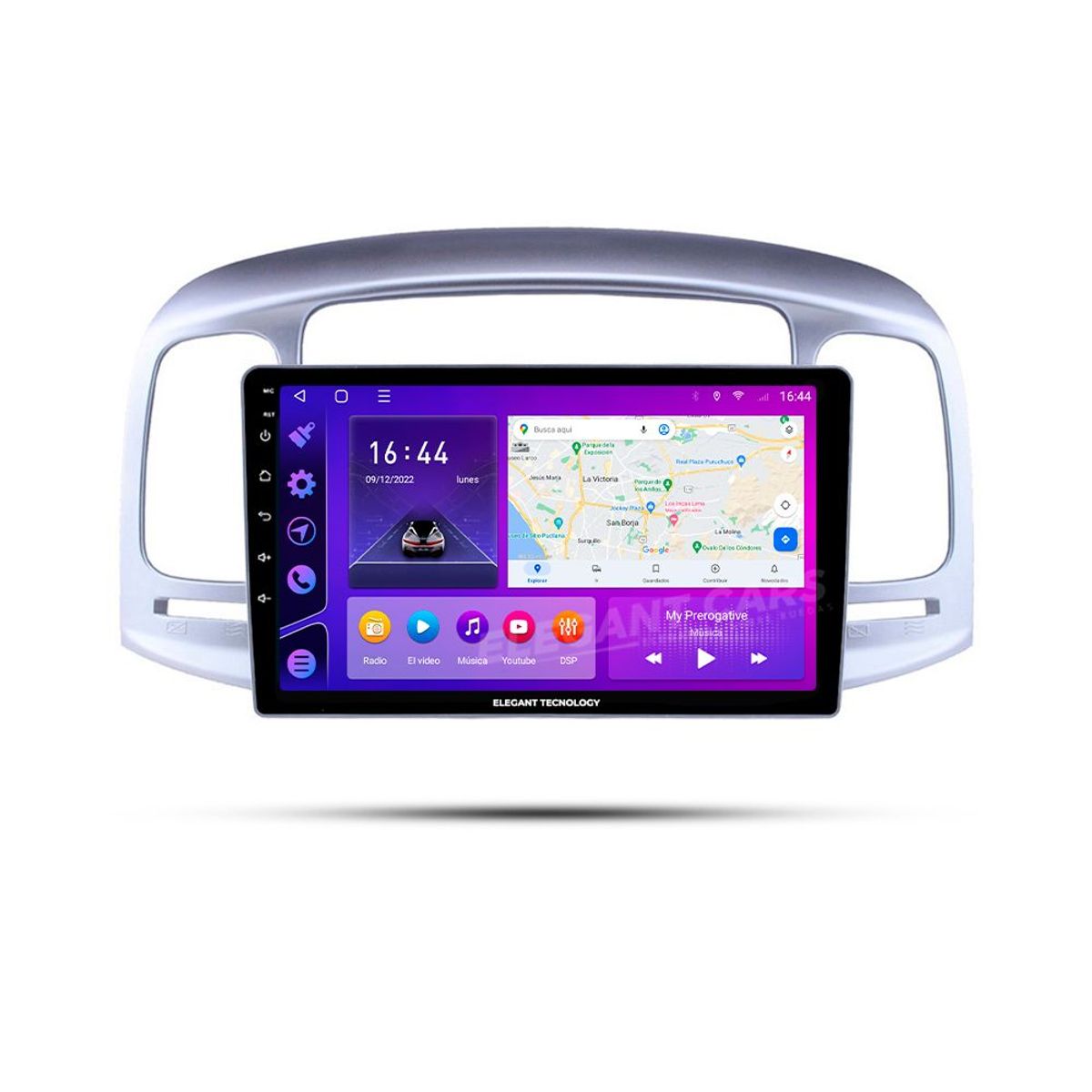 GENERICO - Autoradio Android Elegant Tecnology Hyundai Accent 2009-2012 4-64Gb 4+64GB 8 Nucleos +Chip