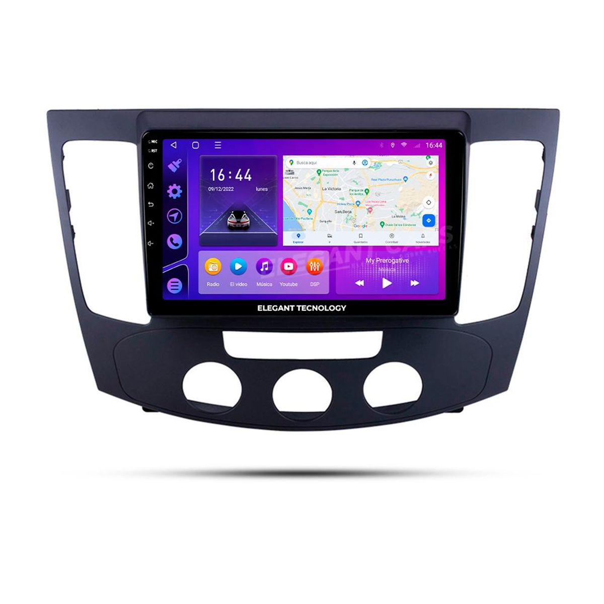 GENERICO - Autoradio Android Elegant Tecnology Hyundai Sonata NFC 2009-2010 4-64Gb 4+64GB 8 Nucleos +Chip