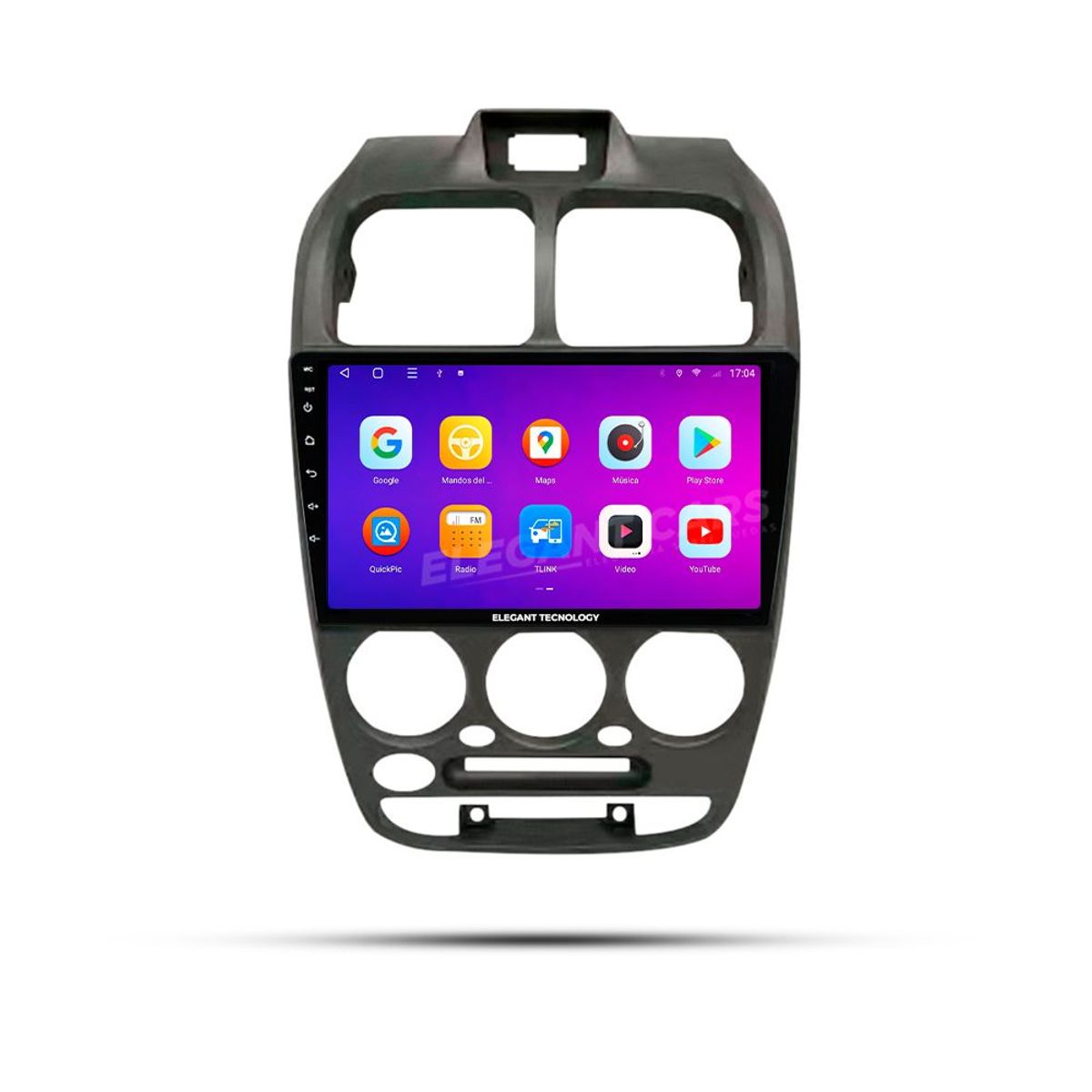 GENERICO - Autoradio Android Elegant Tecnology Hyundai Verna 1999-2012 4-64Gb 4+64GB 8 Nucleos +Chip