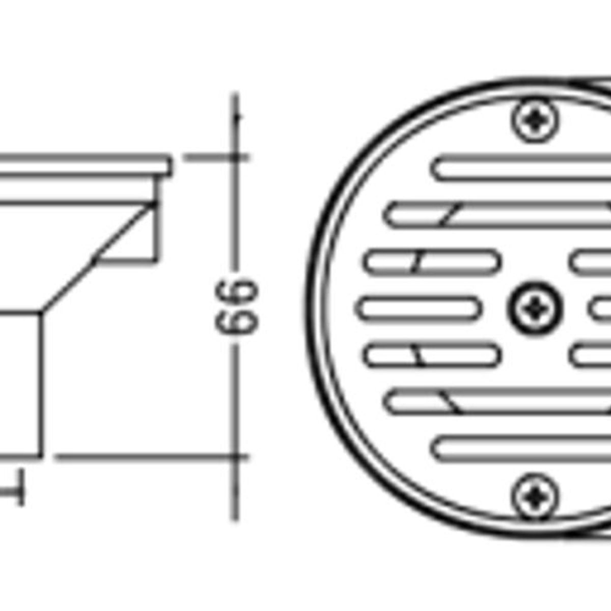 GENERICO - Boquilla de temperado 1 1/2 pulgadas calada para piscina