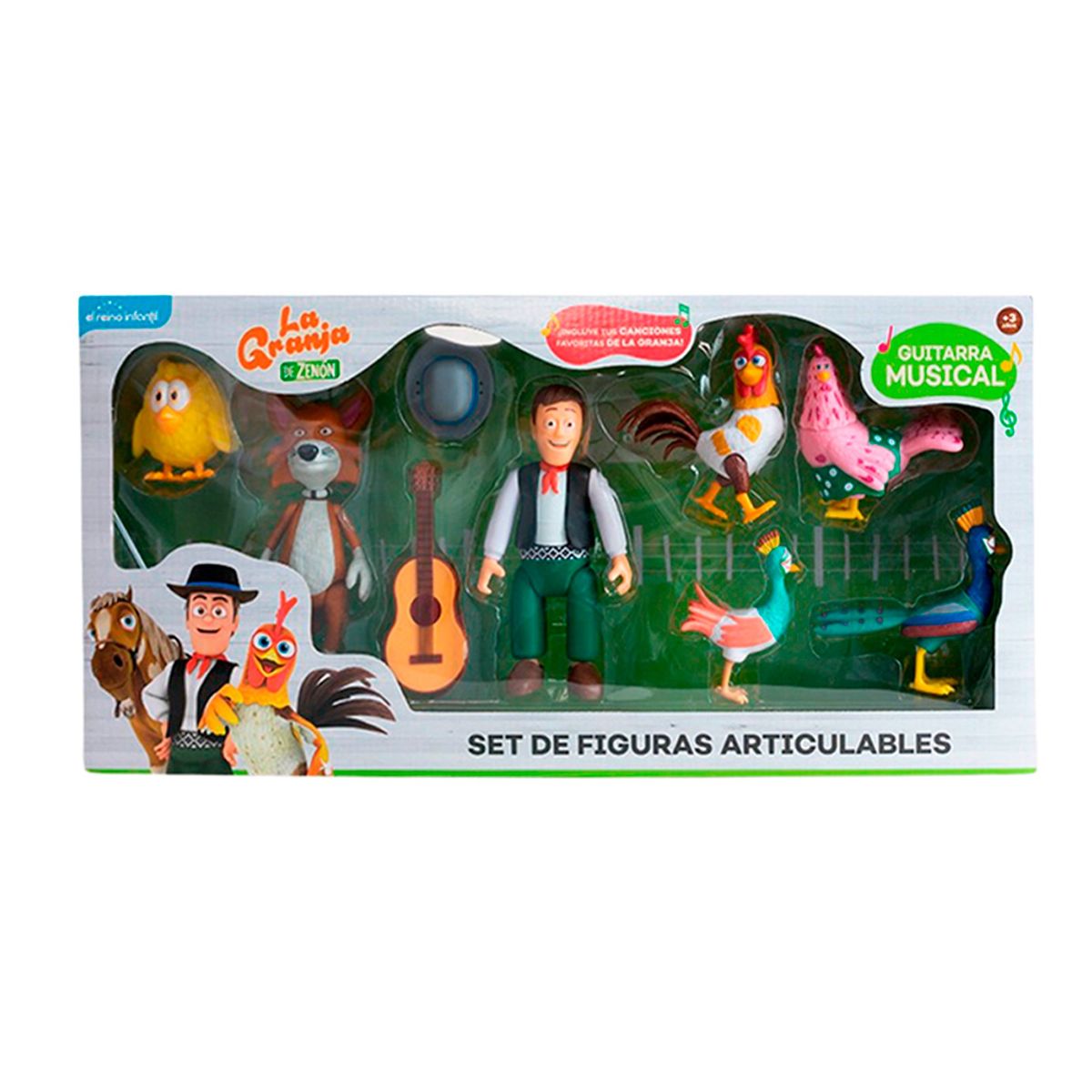 LA GRANJA DE ZENON - SET DE FIGURAS LA GRANJA DE ZENÓN ARTICULABLES Y DE JEBE