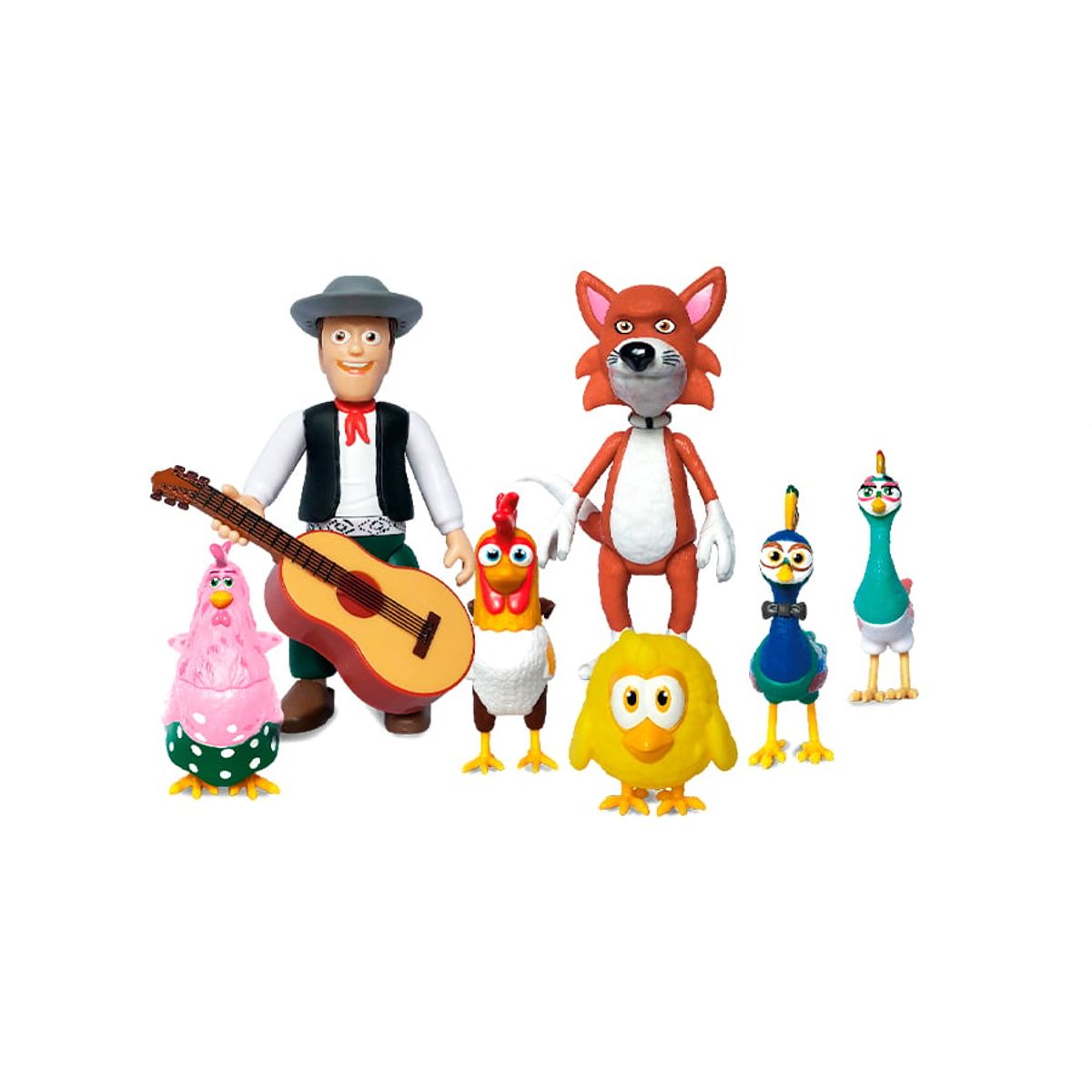 LA GRANJA DE ZENON - SET DE FIGURAS LA GRANJA DE ZENÓN ARTICULABLES Y DE JEBE