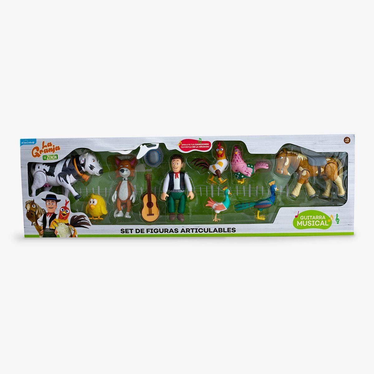 LA GRANJA DE ZENON - SET DE FIGURAS LA GRANJA DE ZENÓN ARTICULABLES Y DE JEBE