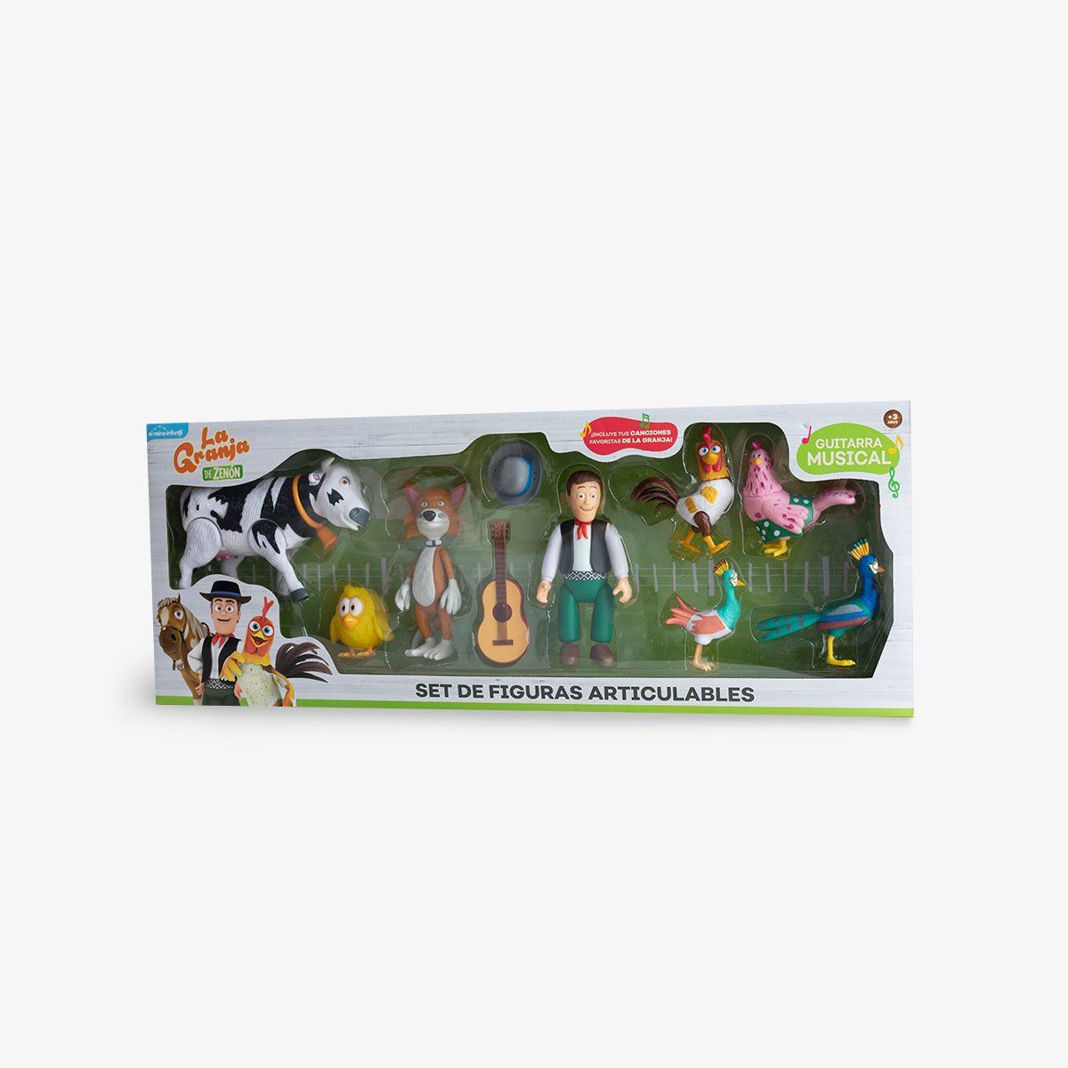 LA GRANJA DE ZENON - SET DE FIGURAS ARTICULABLES Y DE JEBE DE LA GRANJA DE ZENÓN