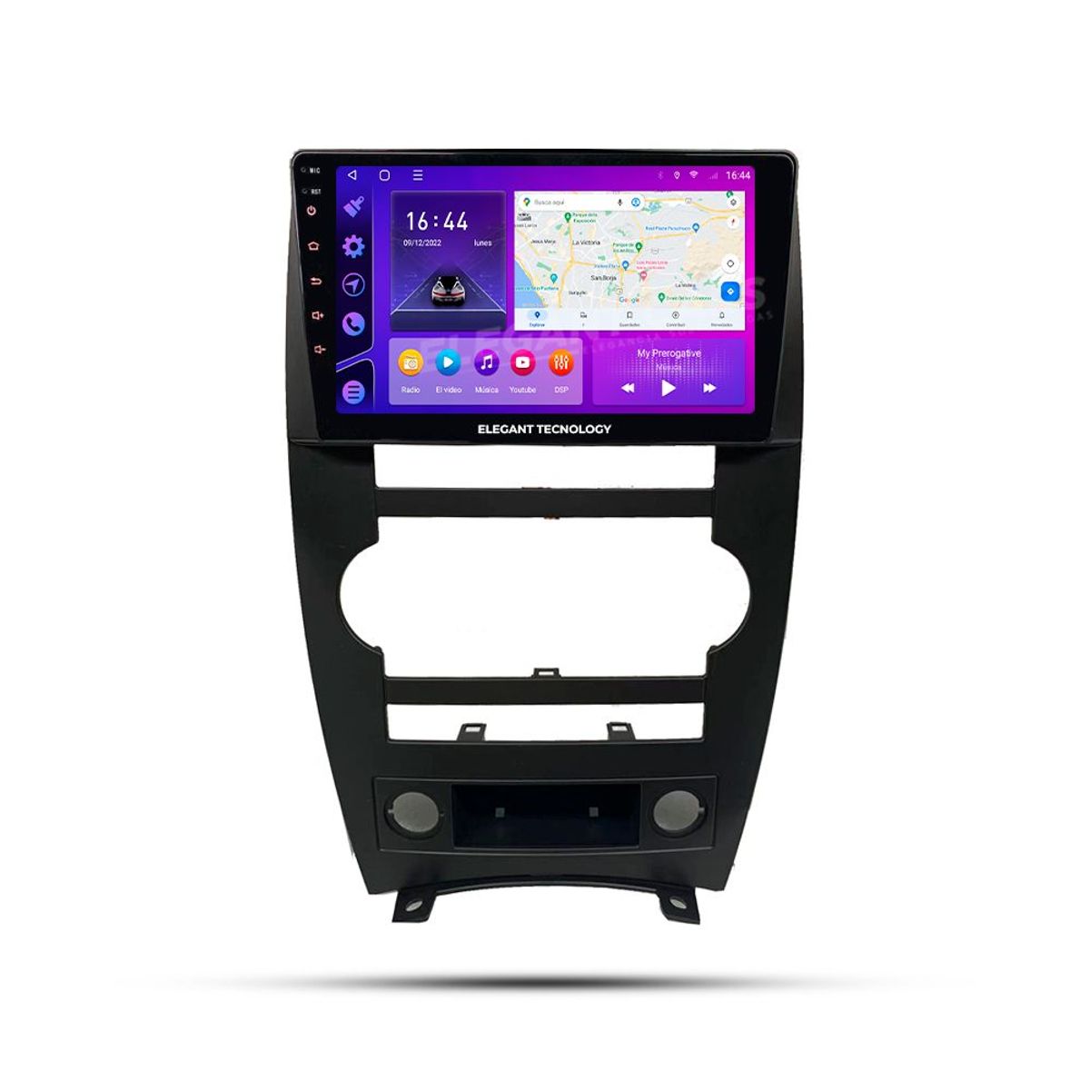 GENERICO - Autoradio Android Elegant Tecnology Jeep Commander 2007-2008 4-64Gb 4+64GB 8 Nucleos +Chip