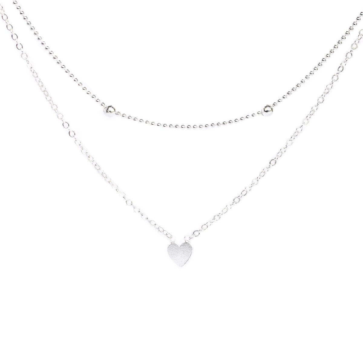 CLEO JOYAS & ACCESORIOS - COLLAR SALLY CORAZON DOS CAIDAS