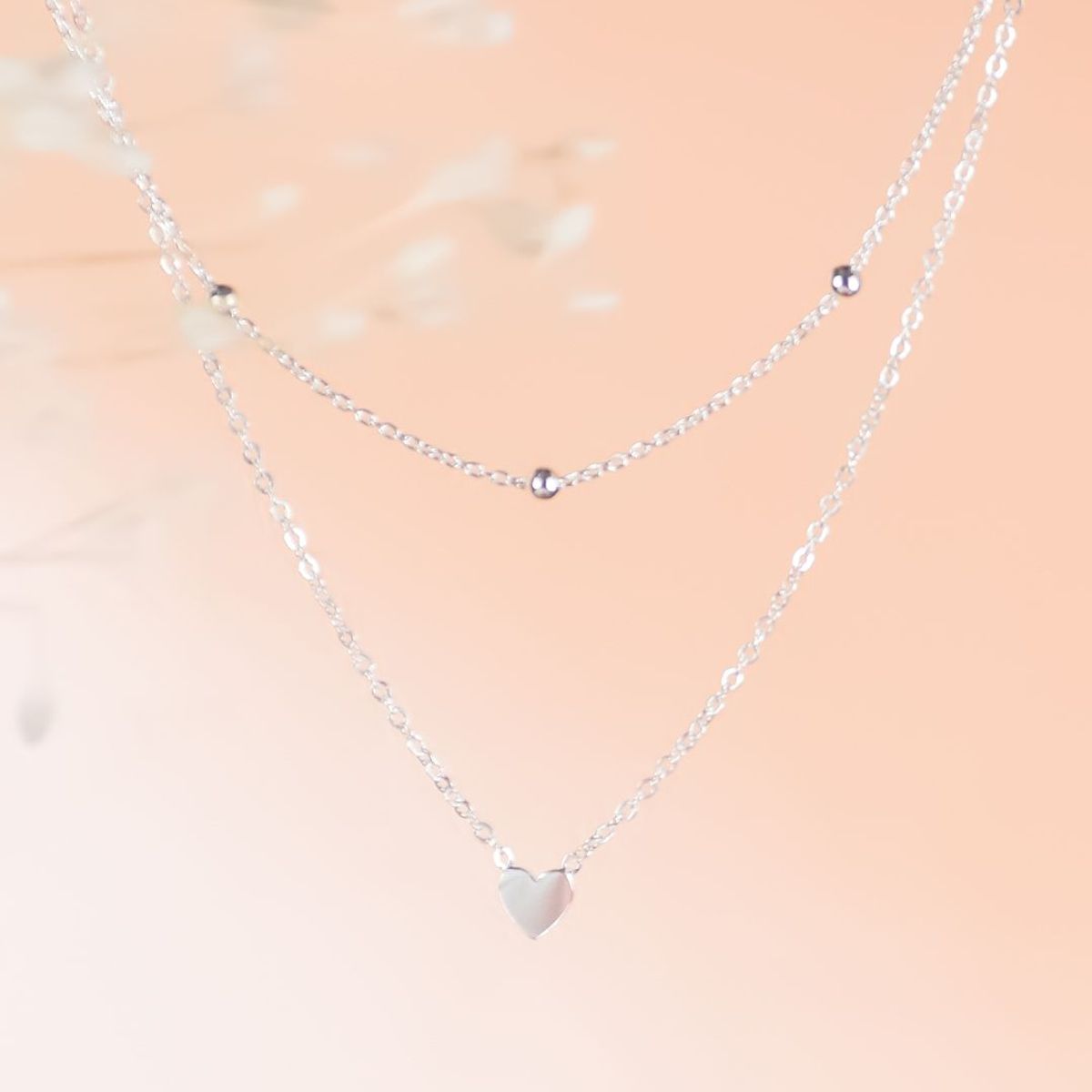 CLEO JOYAS & ACCESORIOS - COLLAR SALLY CORAZON DOS CAIDAS