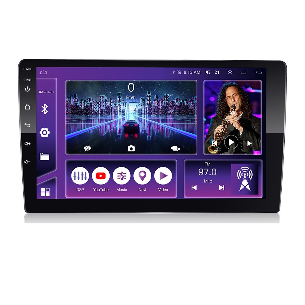 GENERICO - Autoradio Android 10.1 Pulgadas Carplay & Android Auto Usb Bt