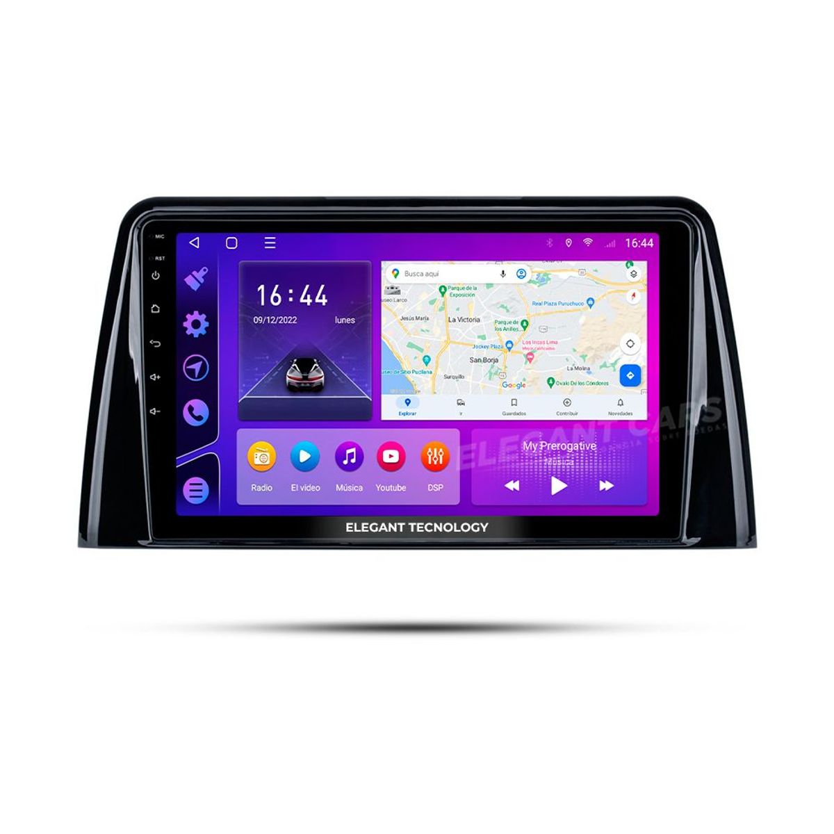 GENERICO - Autoradio Android Elegant Tecnology Kia KX7 2017-2018 4-64Gb 4+64GB 8 Nucleos +Chip