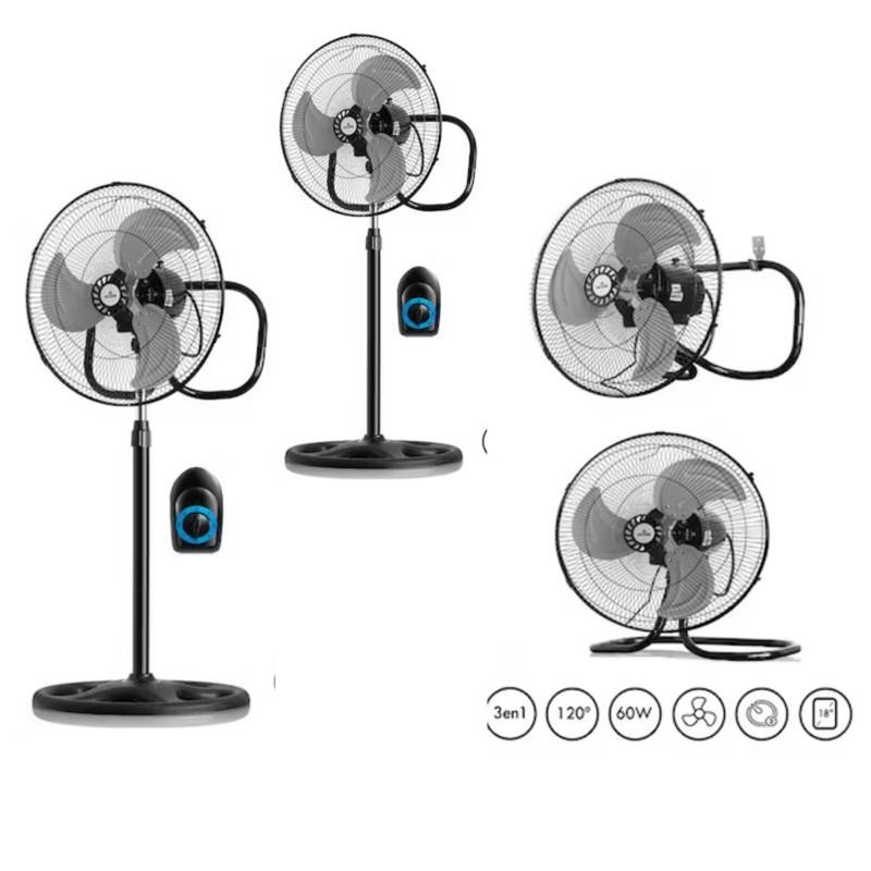 ICE - Ventilador ICE COOL FWS_45B 18 pulgadas 3 en1 potencia 60W 3 aspas