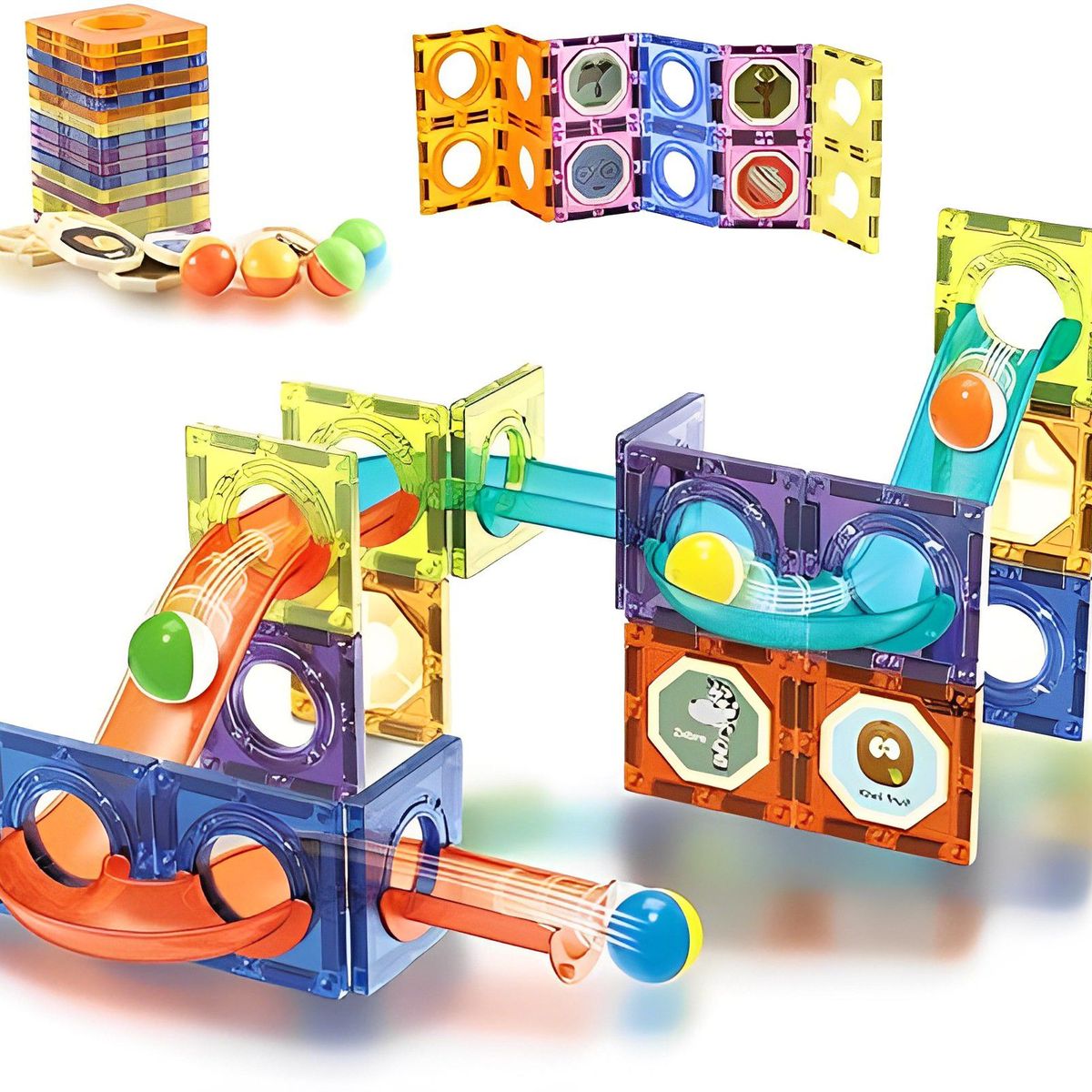 GENERICO - Juego de bloques de construcción magnéticos 66 pcs