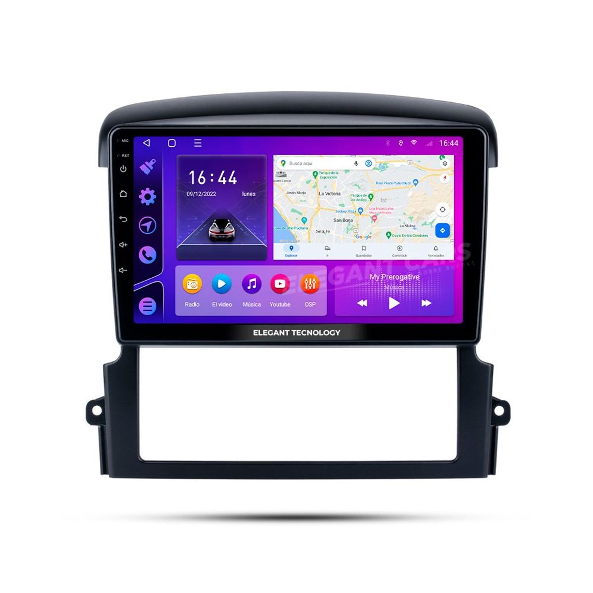 GENERICO - Autoradio Android Elegant Tecnology Kia Sorento 2004-2008 4-64Gb 4+64GB 8 Nucleos +Chip