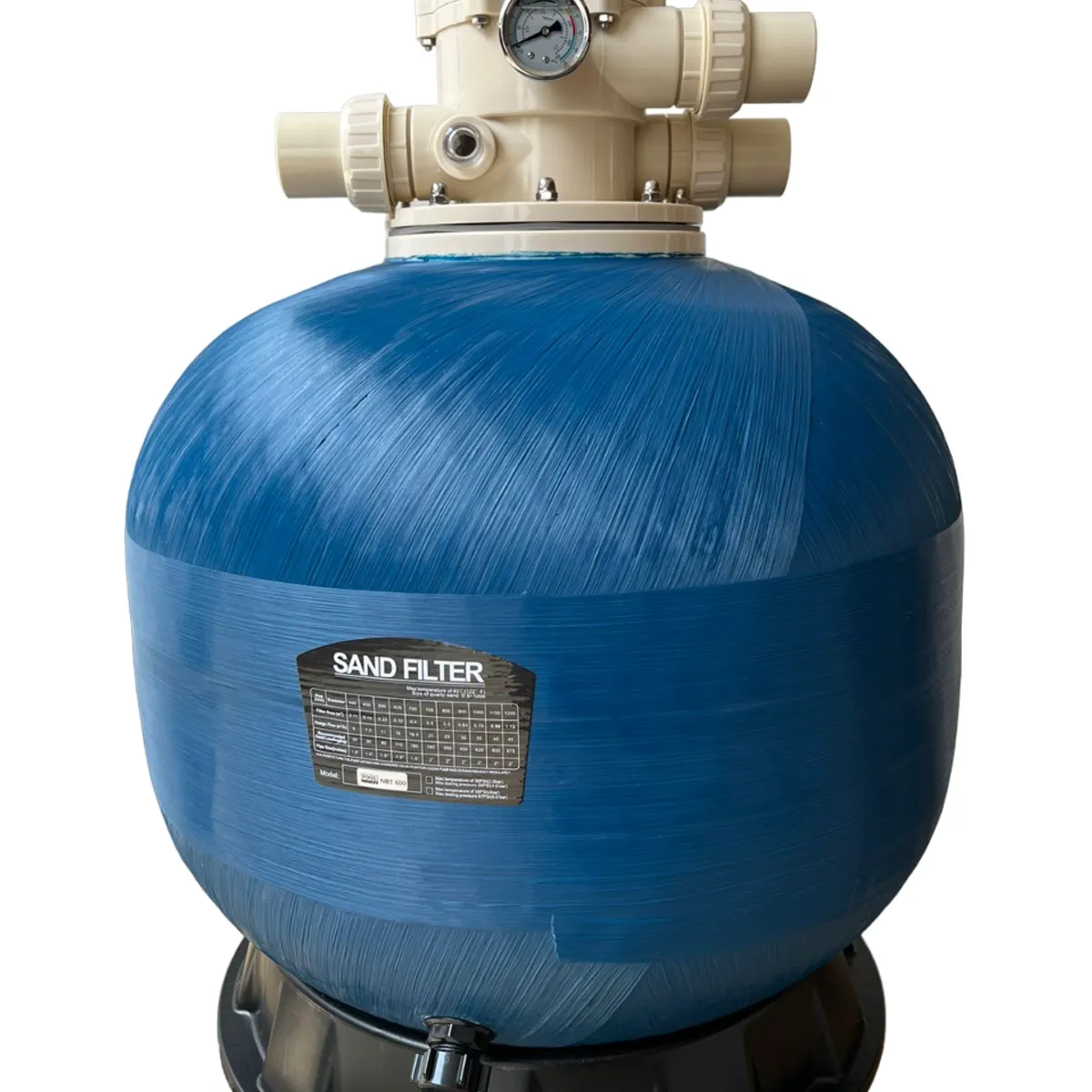 GENERICO - Filtro de arena para piscina de 16 pulgadas marca Pool System