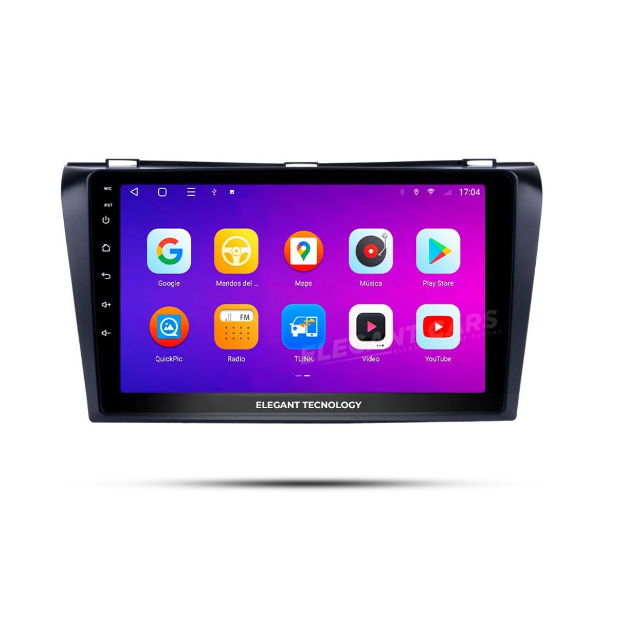 GENERICO - Autoradio Android Elegant Tecnology Mazda 3 Axela 2004-2009 4-64Gb 4+64GB 8 Nucleos +Chip