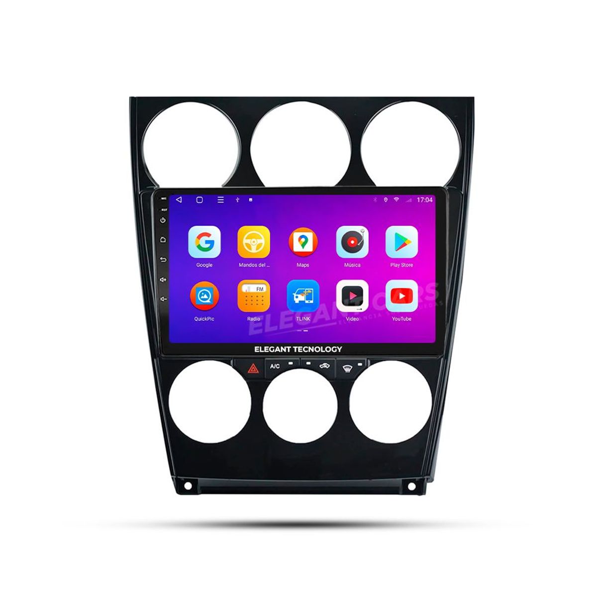 GENERICO - Autoradio Android Elegant Tecnology Mazda 6 Atenza 2002-2007 4-64Gb 4+64GB 8 Nucleos +Chip