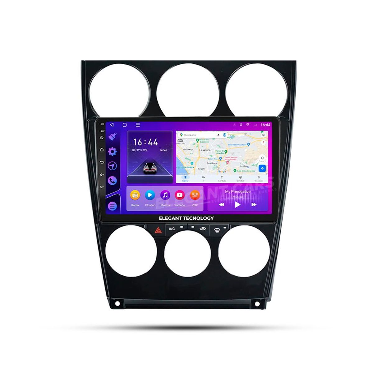 GENERICO - Autoradio Android Elegant Tecnology Mazda 6 Atenza 2002-2007 4-64Gb 4+64GB 8 Nucleos +Chip