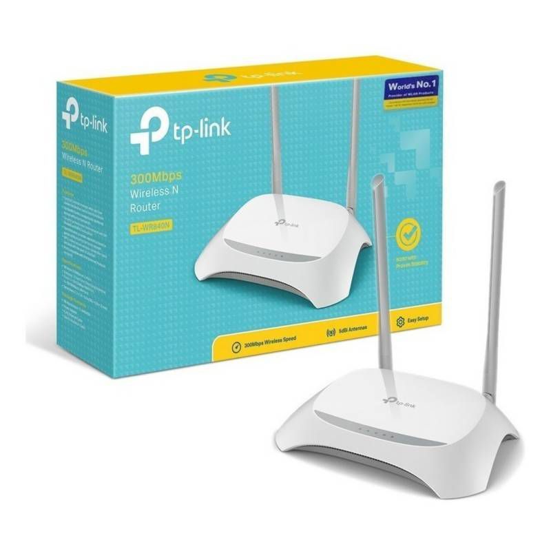 TP LINK - ROUTER TP-LINK TL-WR840N, 300 MBPS  WIRELESS  2.4 GHZ