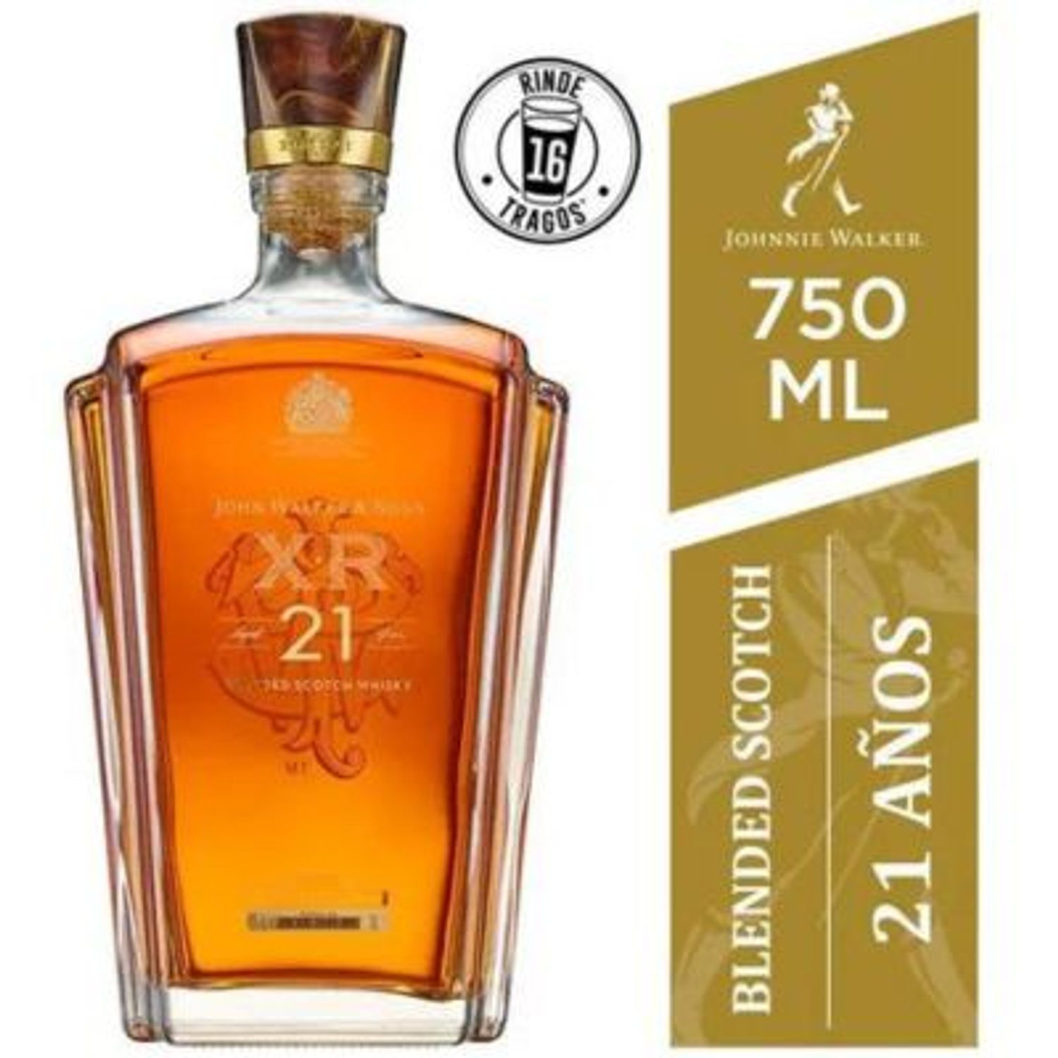 Whisky JOHNNIE WALKER XR 21 Años Botella 750ml JOHNNIE WALKER