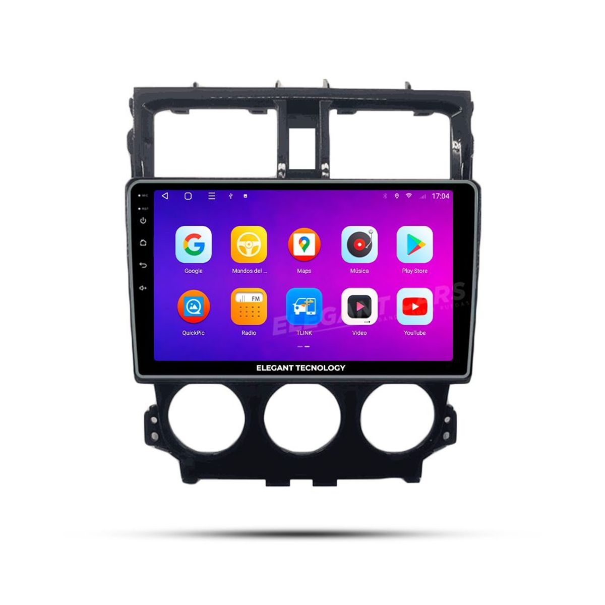 GENERICO - Autoradio Android Elegant Tecnology Mitsubishi Colt Plus 2013-2021 4-64Gb 4+64GB 8 Nucleos +Chip