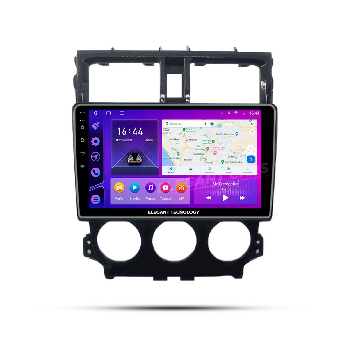 GENERICO - Autoradio Android Elegant Tecnology Mitsubishi Colt Plus 2013-2021 4-64Gb 4+64GB 8 Nucleos +Chip