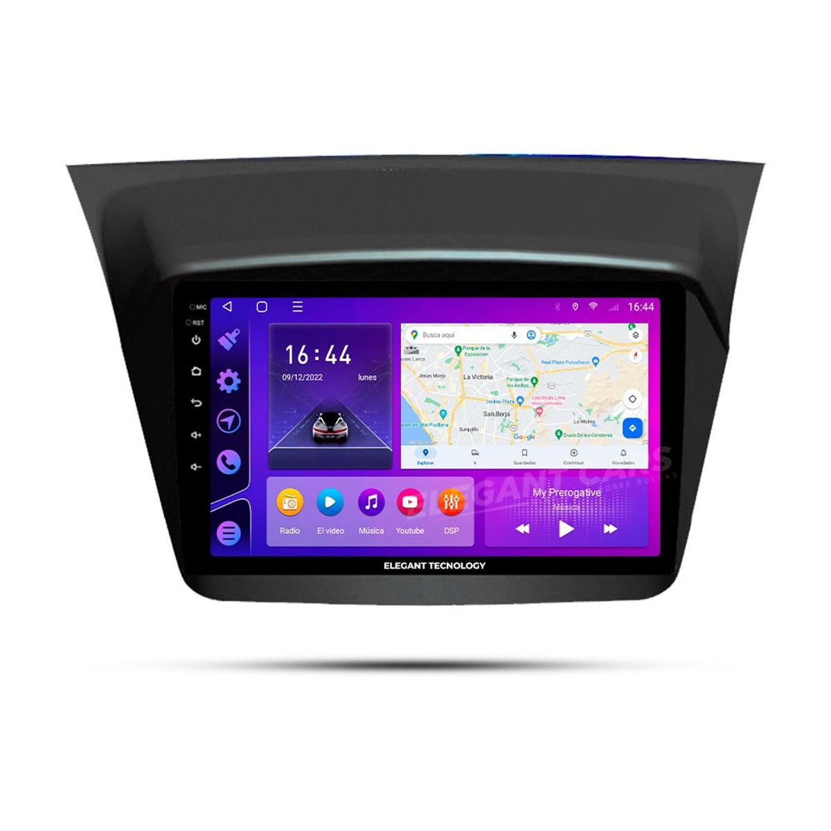 GENERICO - Autoradio Android Elegant Tecnology Mitsubishi L200 Triton Pajer Montero 2006-2015 4-64Gb 4+64GB 8 Nucleos +Chip