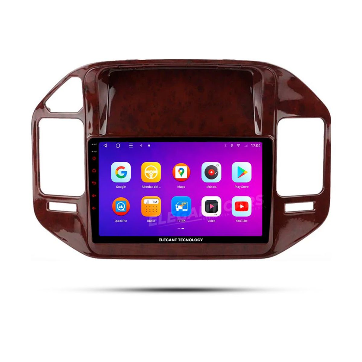 GENERICO - Autoradio Android Elegant Tecnology Mitsubishi Pajer Montero Madera 2004-2011 4-64Gb 4+64GB 8 Nucleos +Chip