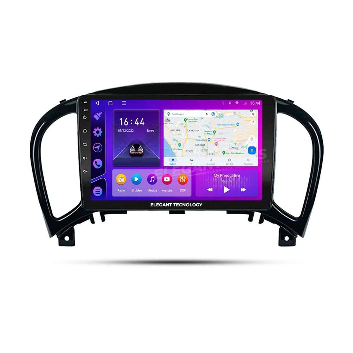GENERICO - Autoradio Android Elegant Tecnology Nissan Juke 20011-2016 4-64Gb 4+64GB 8 Nucleos +Chip
