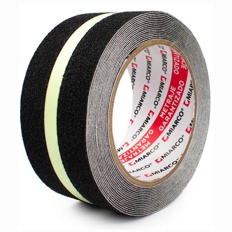 GENERICO - Cinta Antideslizante Fotoluminicente MIARCO 50mm x 5mt cabrasivo