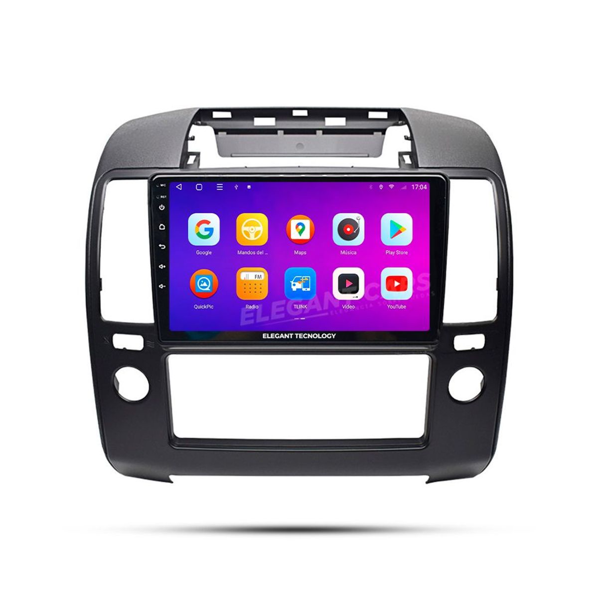 GENERICO - Autoradio Android Elegant Tecnology Nissan Navara 2006-2012 4-64Gb 4+64GB 8 Nucleos +Chip