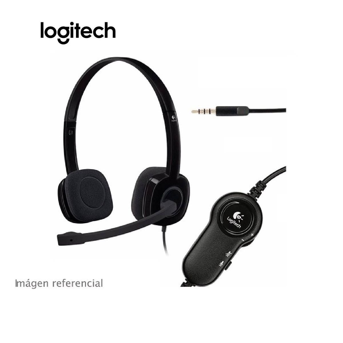 LOGITECH - Audifono Logitech h151 Stereo Negro 981-000587