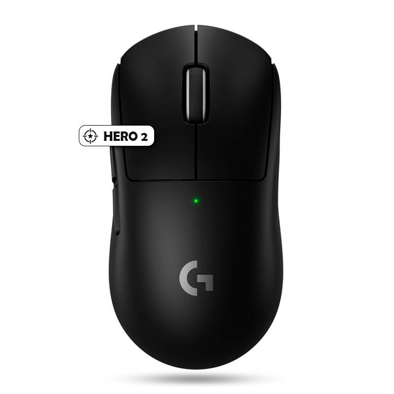 LOGITECH - Mouse Logitech G PRO X SUPERLIGHT 2 LIGHTSPEED 32k DPI HERO 2 Negro