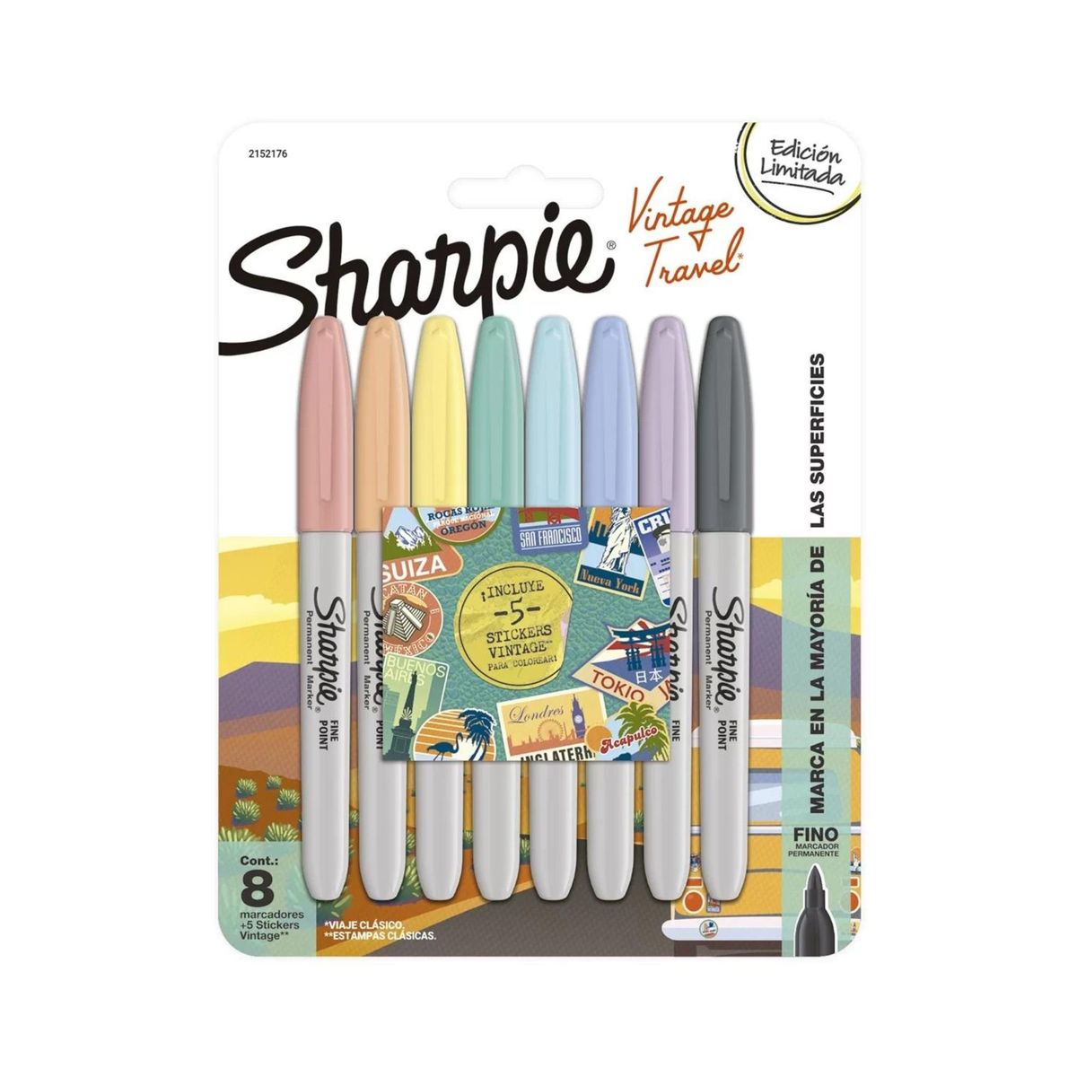 SHARPIE - Sharpie Punta Fina Vintage 8Ct